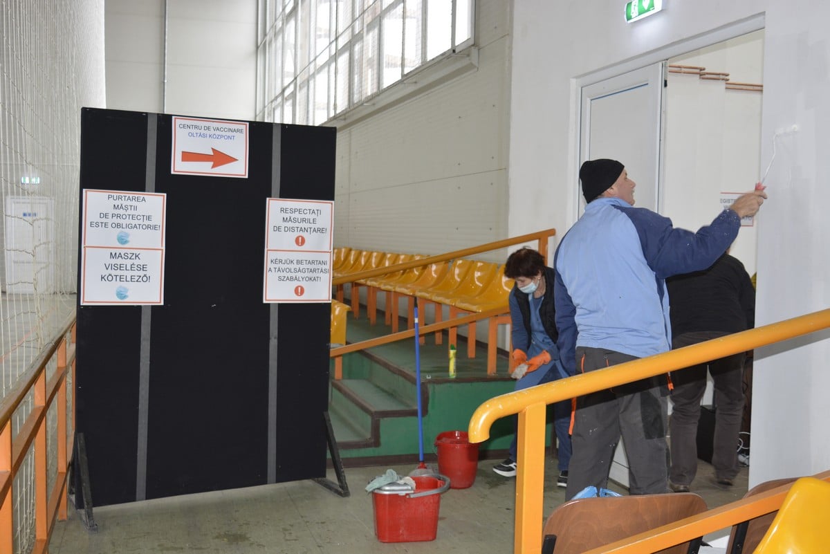 Centru de vaccinare anti-covid amenajat în Carei