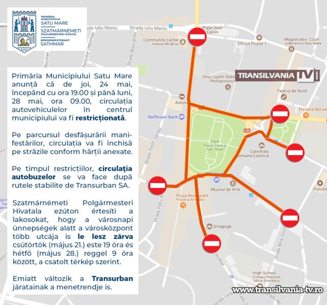 Se închide mai multe zile circulația în zona centrala