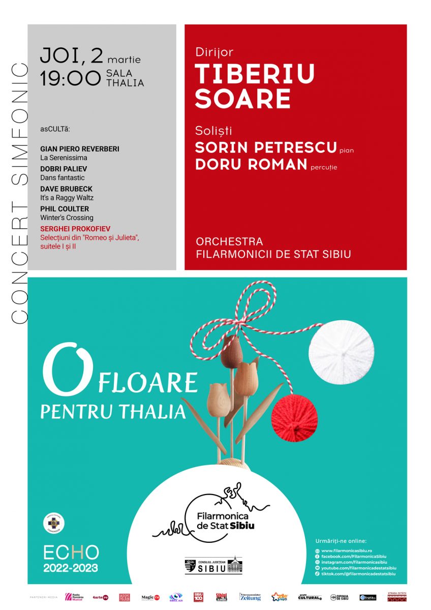 Primul concert al lunii martie la Filarmonica de Stat Sibiu