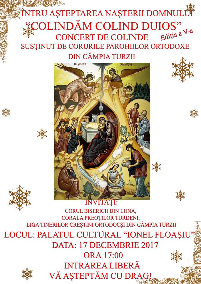Concert de colinde al Parohiilor Ortodoxe din Câmpia Turzii