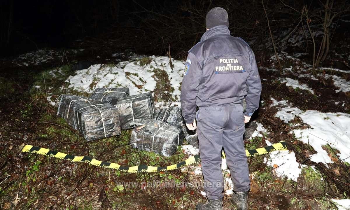 Focuri de armă pentru reținerea unui cetățean ucrainean prins făcând contrabandă cu ţigări la frontiera de nord