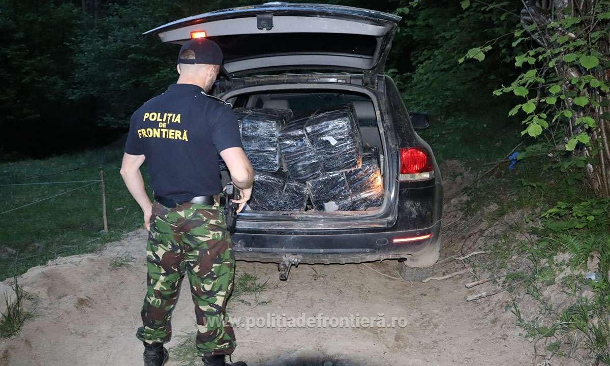 Țigări în valoare de 53.000 lei confiscate la frontiera de nord