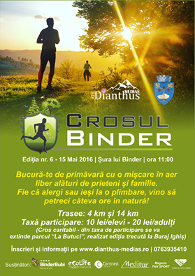 Sibiu: Crosul Binder se va desfășura în 15 mai