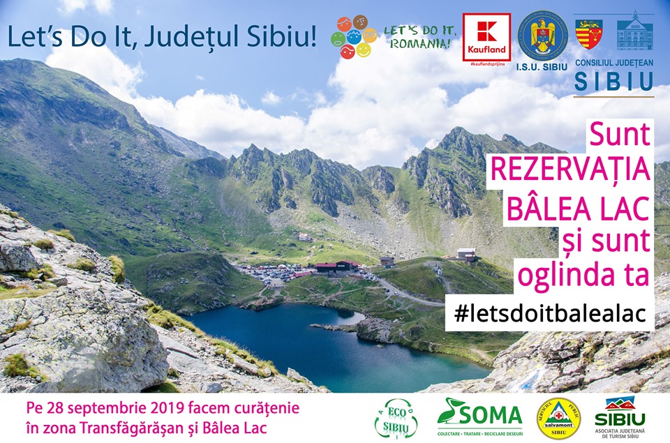 Consiliul Județean Sibiu la Bâlea Lac, cu ocazia Zilei Naționale de Curățenie