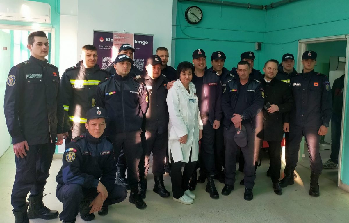 Pompierii hunedoreni au donat sânge