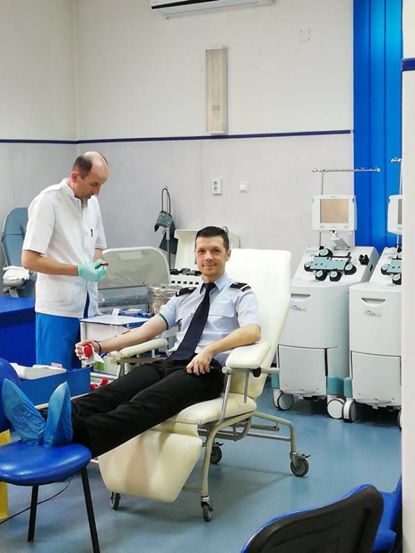 Pompierii militari bihoreni au donat sânge