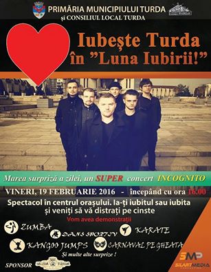 Spectacol de Dragobete: Iubeşte Turda în “Luna Iubirii”