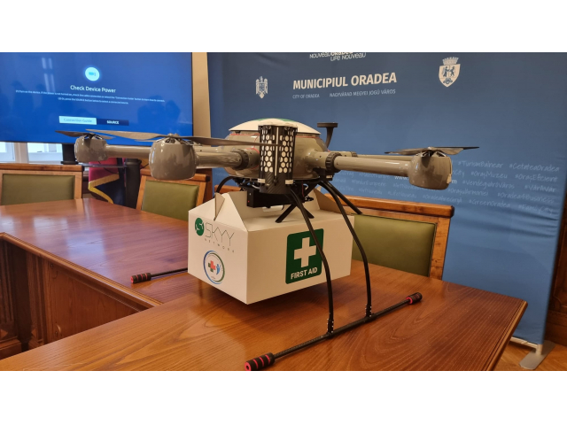 Proiect-pilot unic în România: probele biologice vor fi transportate între spitalele orădene cu drone medicale