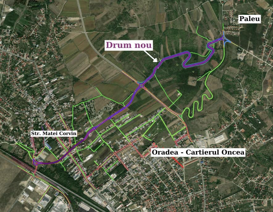 Un nou drum pentru fluidizarea circulației în zona metropolitană a Municipiului Oradea