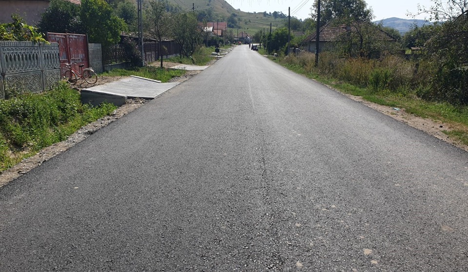 Drumul județean 161C Iclod-Aluniș-Coroieni, asfaltat integral
