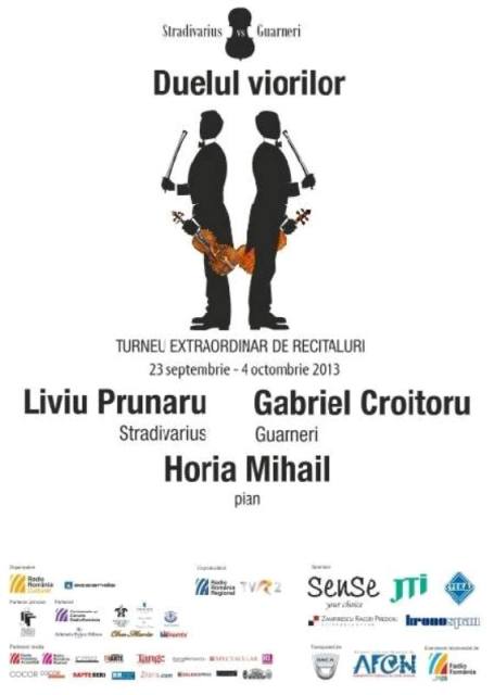 Duelul viorilor, Stradivarius vs. Guarneri, la Teatrul Municipal din Turda