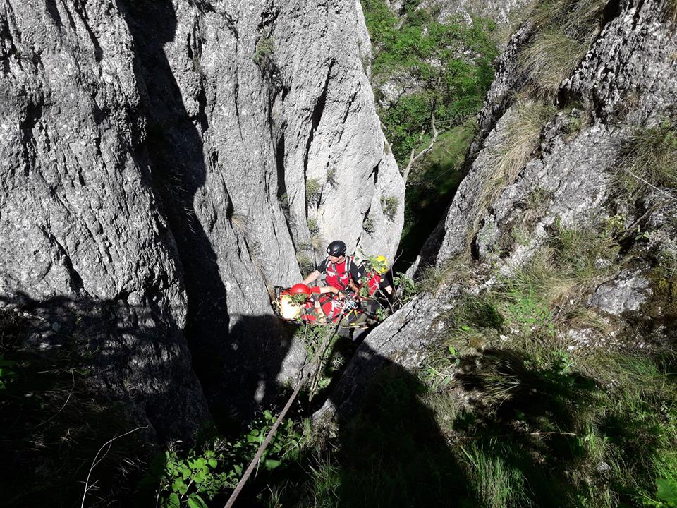 Exercițiu de salvare în Cheile Turzii