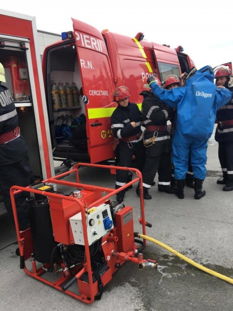 Exerciţiu ISU de cooperare cu mijloace și forțe în teren, desfășurat în Oradea