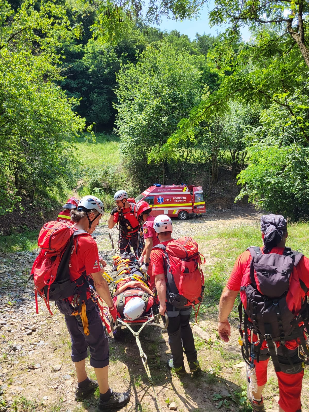 Exercițiu de salvare desfășurat de ISU Satu Mare