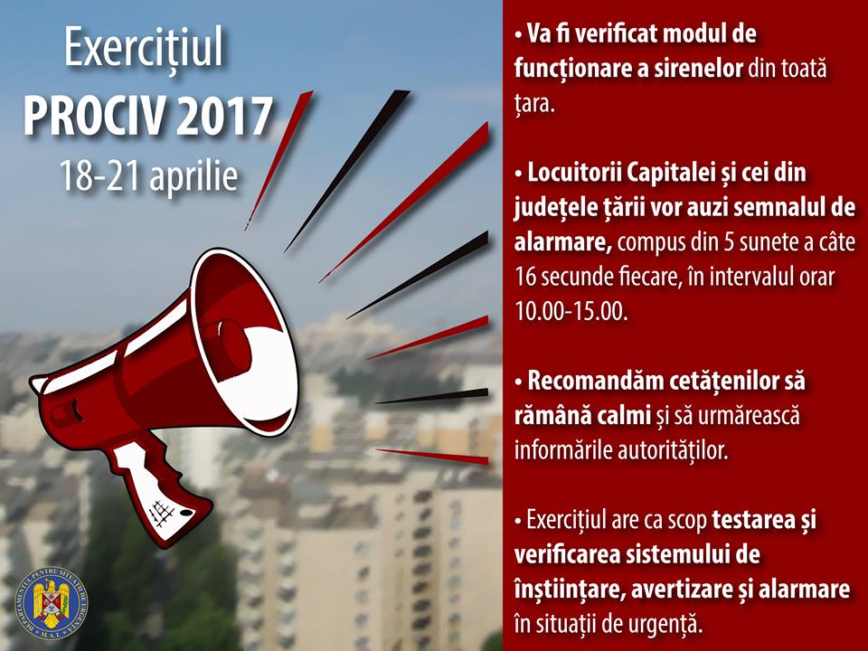 Sirenele din Baia Mare, verificate de specialiști din cadrul ISU Maramureș