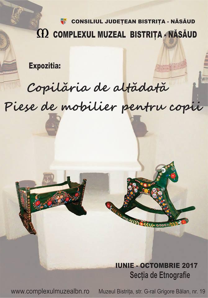 Expoziția – „Copilăria de altădată. Piese de mobilier pentru copii”, la Complexul Muzeal Bistrița-Năsăud