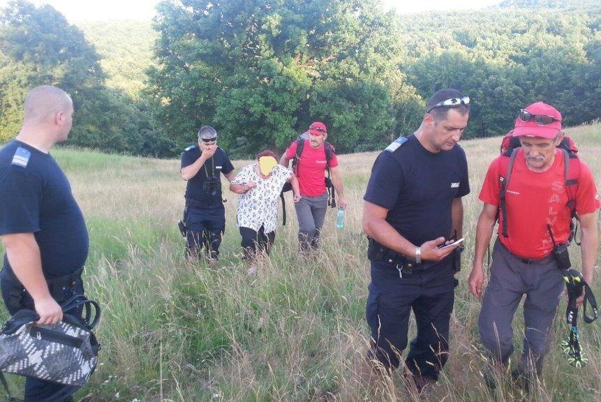 Femeie de 74 de ani rătăcită în apropierea localității Ciuplăz, salvată de jandarmi și slavamontiști
