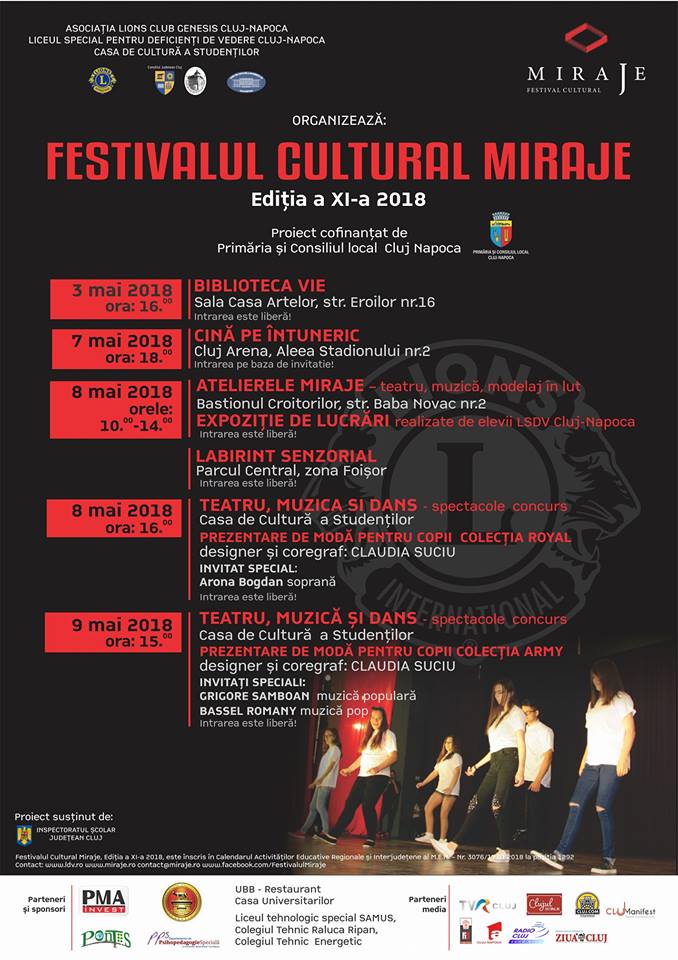 Ediția a XI-a festivalului cultural Miraje la Cluj-Napoca