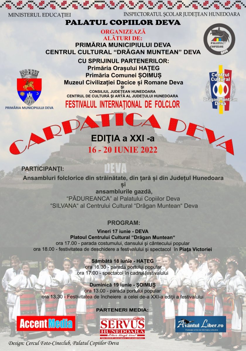 A XXI-a ediție a Festivalului Internațional de Folclor ,,Carpatica-Deva”
