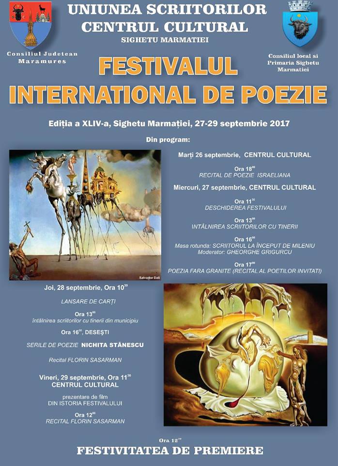 O nouă ediție a Festivalului Internaţional de Poezie de la Sighetu Marmației
