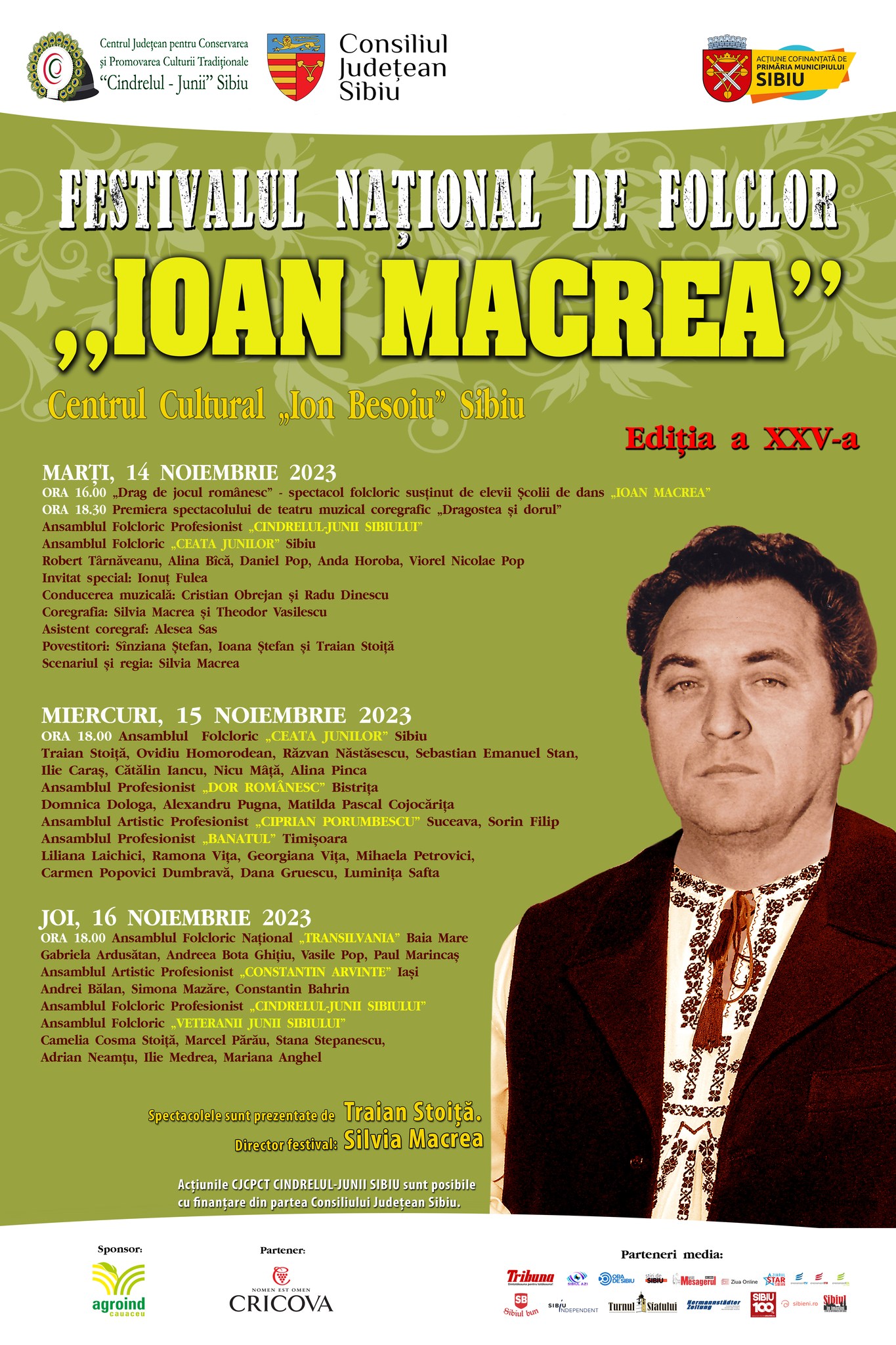 Ediție aniversară a Festivalului Național de Folclor „Ioan Macrea” de la Sibiu
