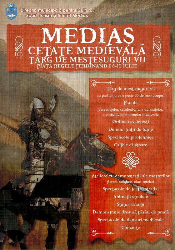 Mediaşul se pregăteşte pentru Festivalul Medieval (ediția a XII-a)