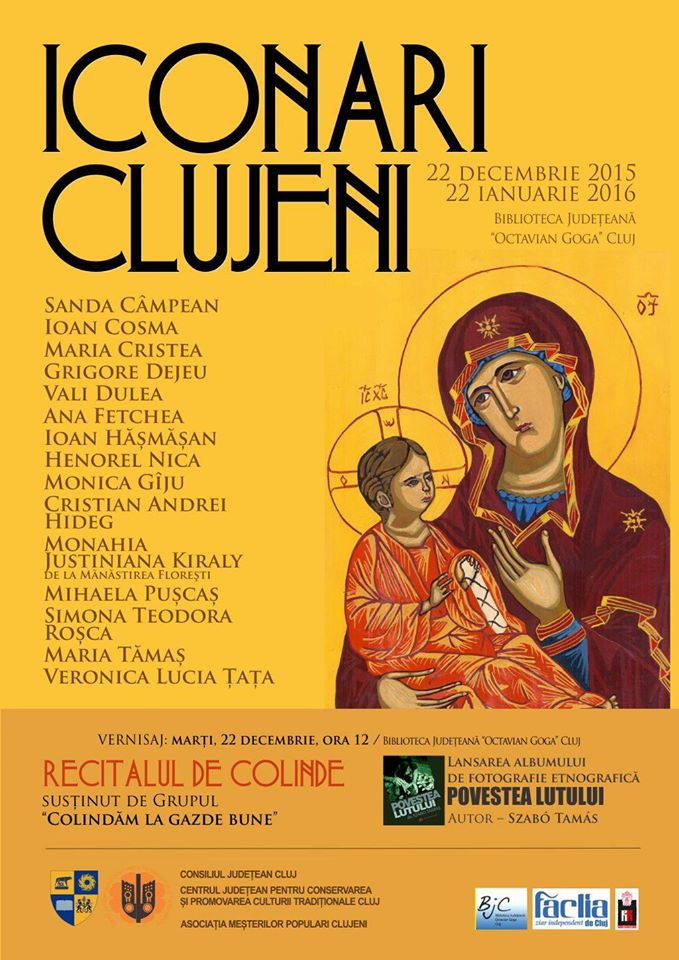 Vernisajul expoziţiei „Iconari Clujeni” la Biblioteca Judeţeană „Octavian Goga”