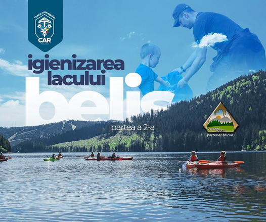 Acțiune de igienizare a lacului Beliș