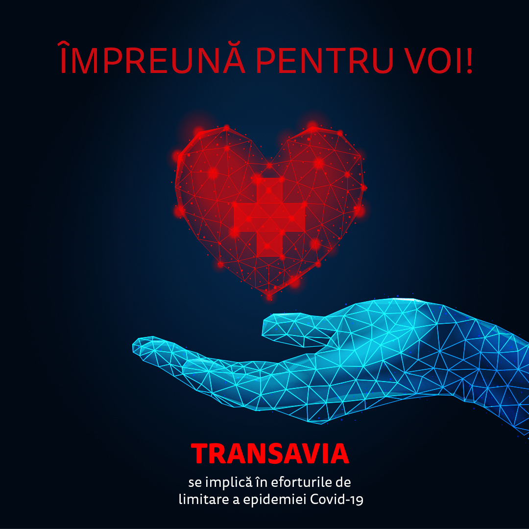 Transavia continuă implicarea în comunitate și sprijinirea sistemului medical în contextul crizei sanitare!