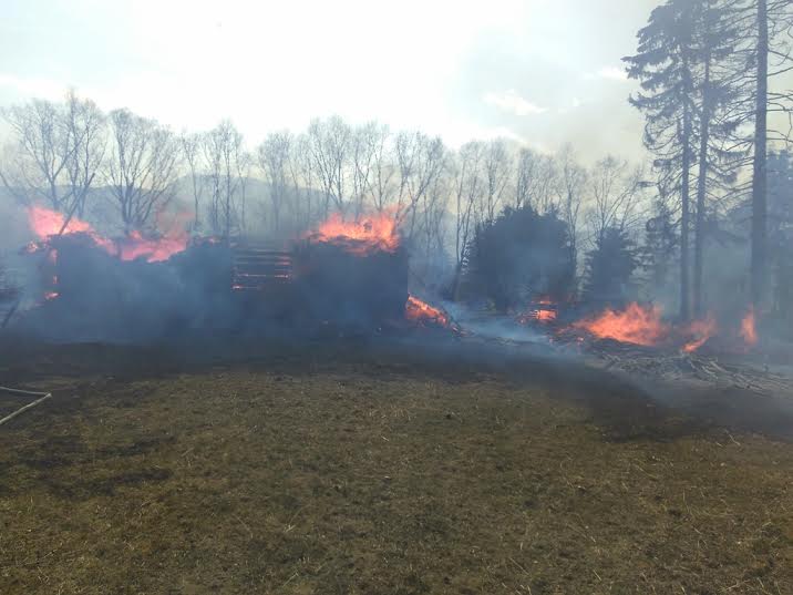 7 incendii produse ieri în Maramureș