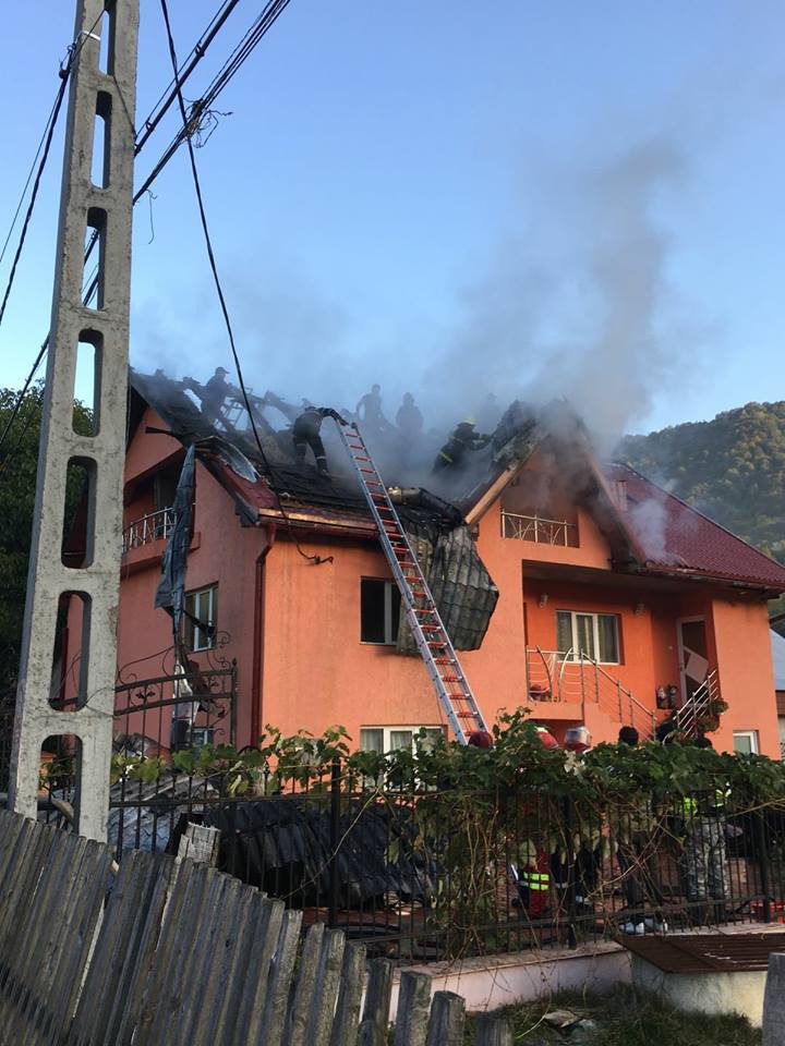 Incendiu produs în Cormaia