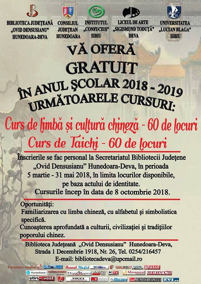 Curs de limbă și cultură chineză la Deva