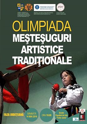 Cluj Napoca: Olimpiada ,,Meşteşuguri Artistice Tradiţionale” la Şcoala Populară de Arte ,,Tudor Jarda”