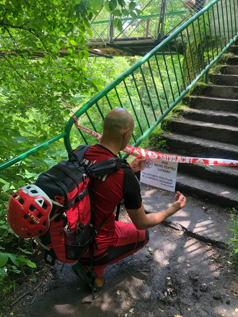 Podul I din Cheile Turzii, închis pentru reparații