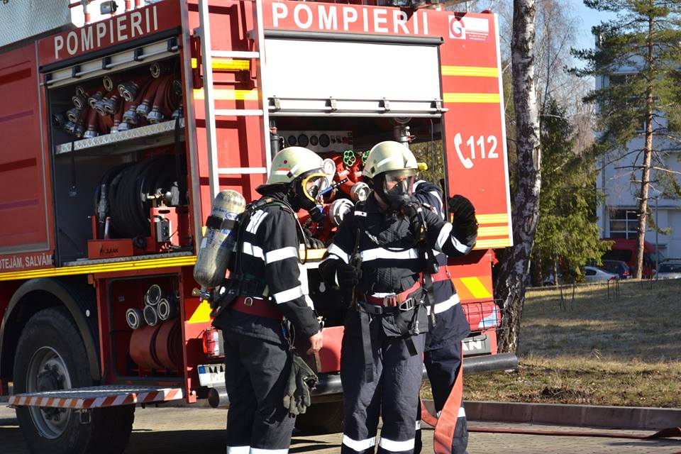 90 de intervenții ale pompierilor sibieni în weekend