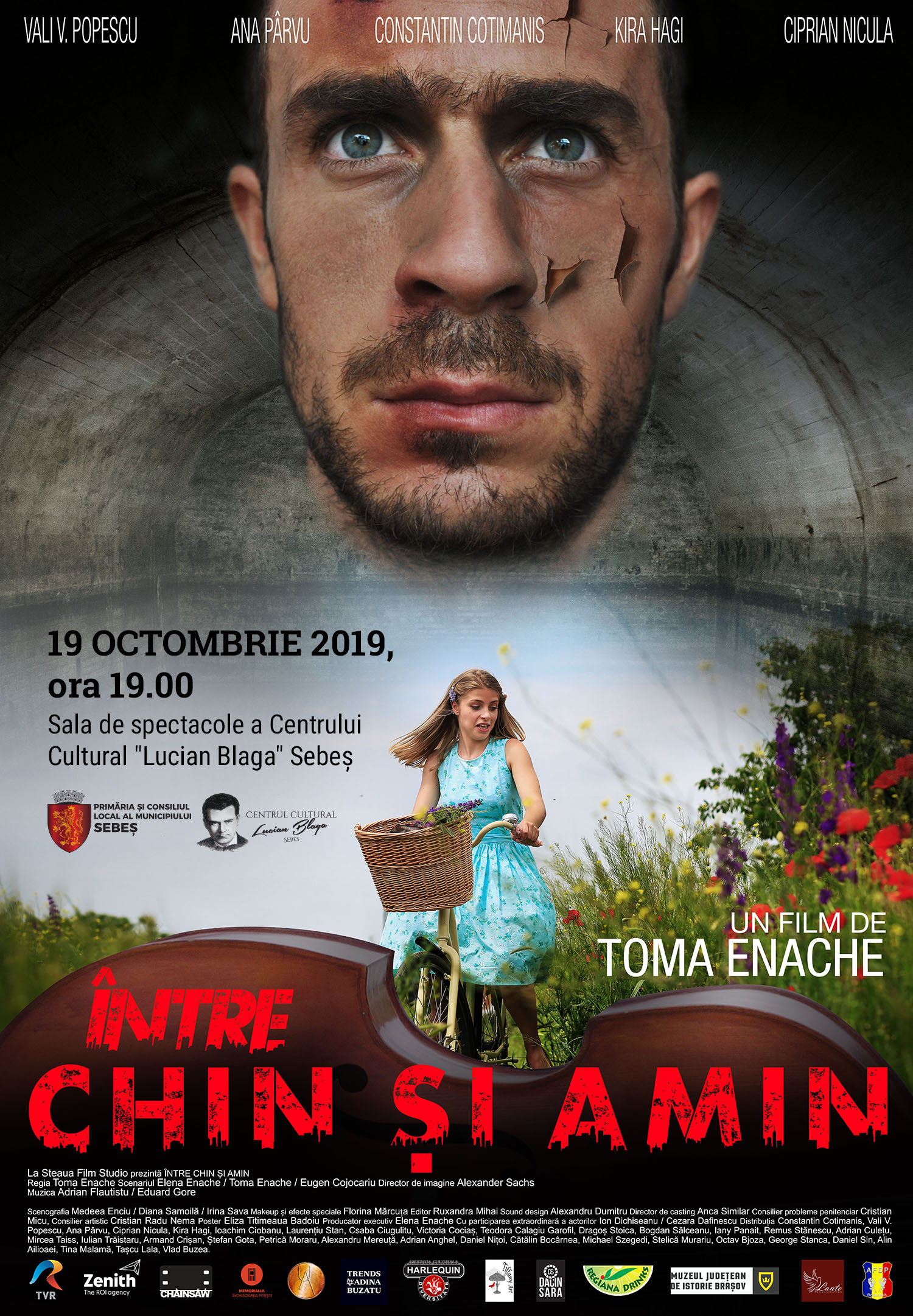 PROIECȚIE DE FILM ȘI PIESĂ DE TEATRU GĂZDUITE DE CENTRUL CULTURAL „LUCIAN BLAGA” SEBEȘ, LA ACEST FINAL DE SĂPTĂMÂNĂ