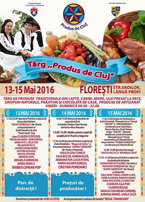 Târgul Produs de Cluj ajunge în weekend la ‎Florești‬