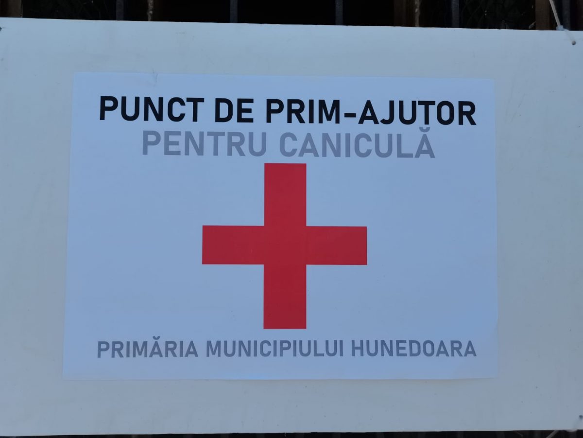 Puncte de prim-ajutor amenajate în perioada caniculară în municipiul Hunedoara