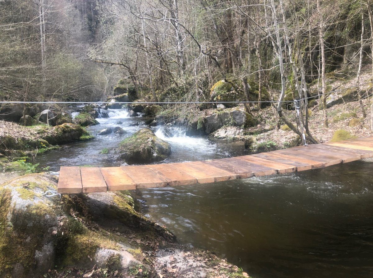 Punte suspendată în defileul Someșului Cald-Mărișel