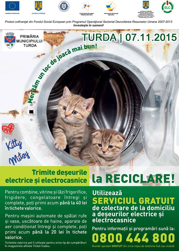 Campanie de reciclare la Turda