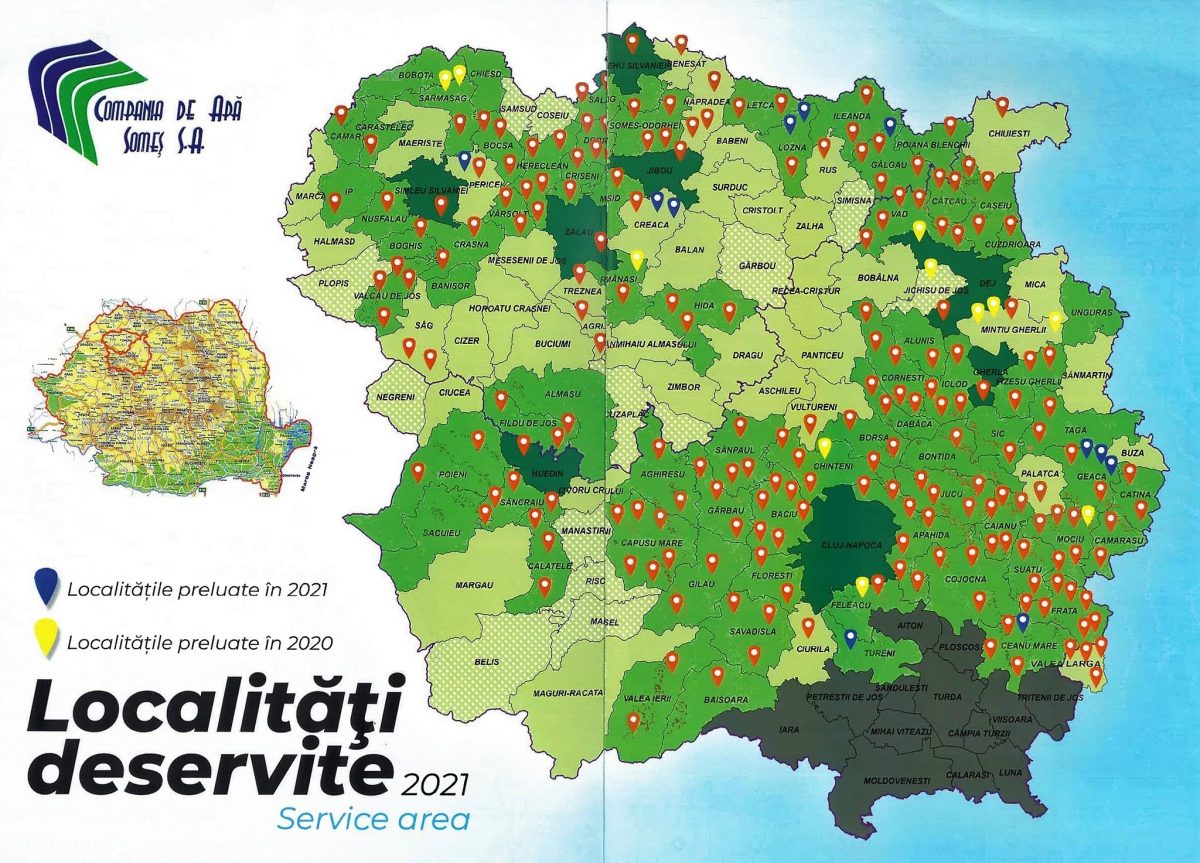Rețeaua de apă și canalizare din Sălaj, extinsă cu peste 100 de kilometri