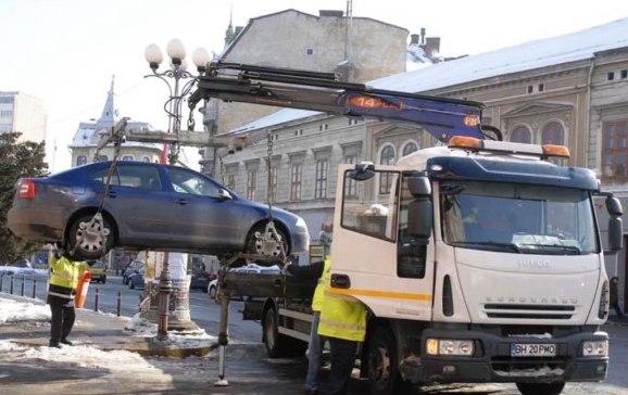 Vezi bilanțul primei luni de activitate a Biroului Ridicări Auto Sibiu