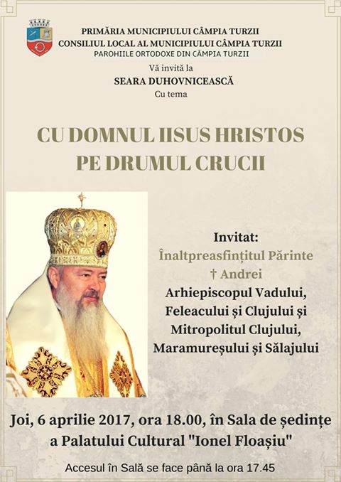 Seară duhovniceacscă la Câmpia Turzii, cu ÎPS Andrei