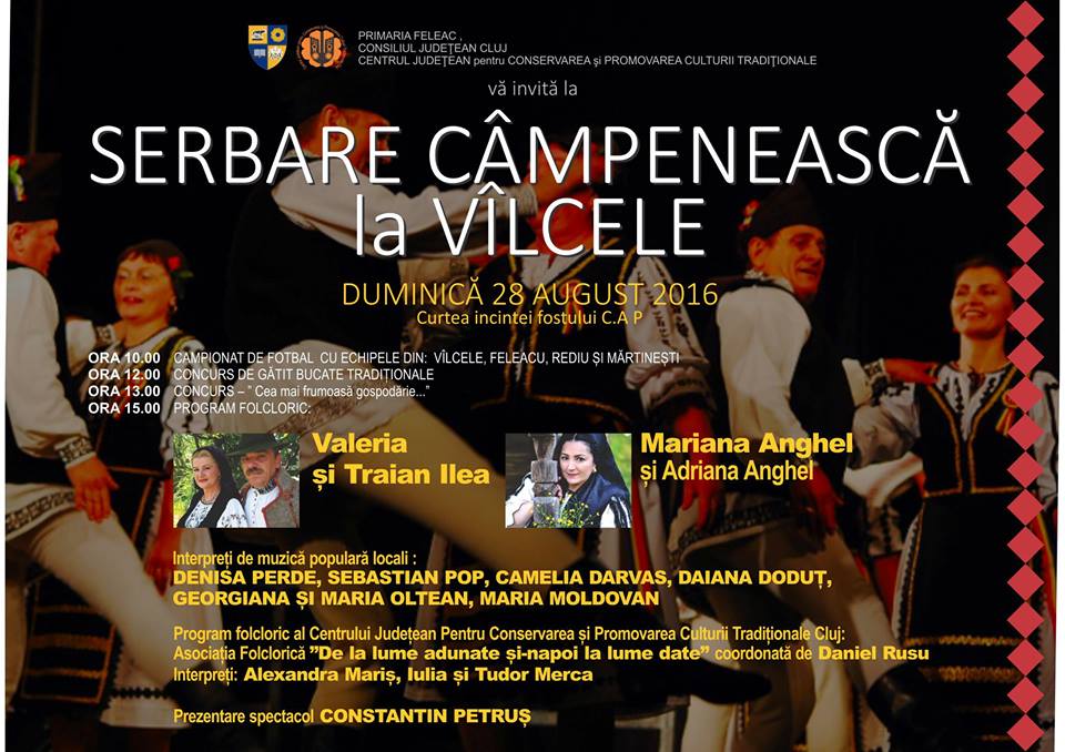 Manifestări cultural – folclorice la Vâlcele, Gârbău şi Valea Soporului (27-28 august)