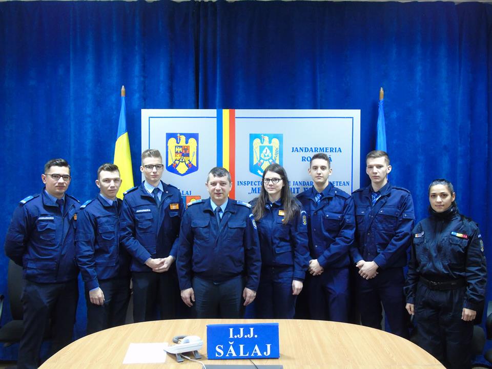 Studenţi în practică la Jandarmeria Sălaj