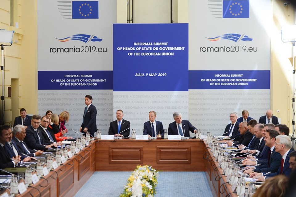 Summitul șefilor de stat și guvern din Uniunea Europeană se desfășoară în Sibiu