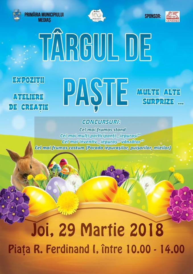 Concursuri și ateliere de creație la Târgul de Paște de la Mediaș