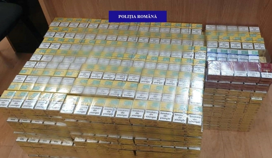 Orădean depistat în trafic în timp ce transporta 50.000 de țigarete nemarcate legal, reținut de polițiști