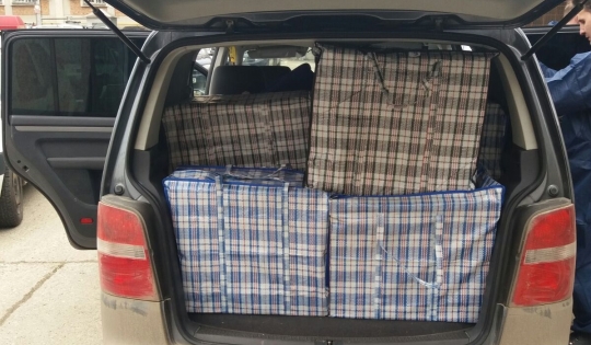 Captură importantă de țigări de contrabandă, în urma unui control în trafic efecuat în Silivașu de Câmpie