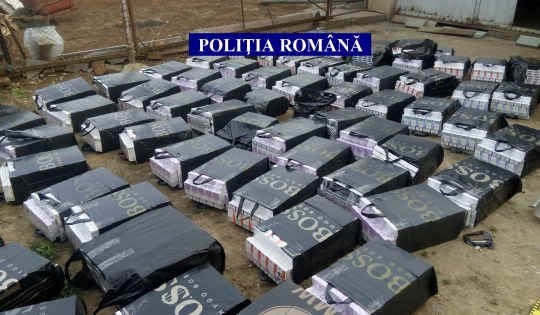 Țigări de contrabandă confiscate la frontiera de nord a României